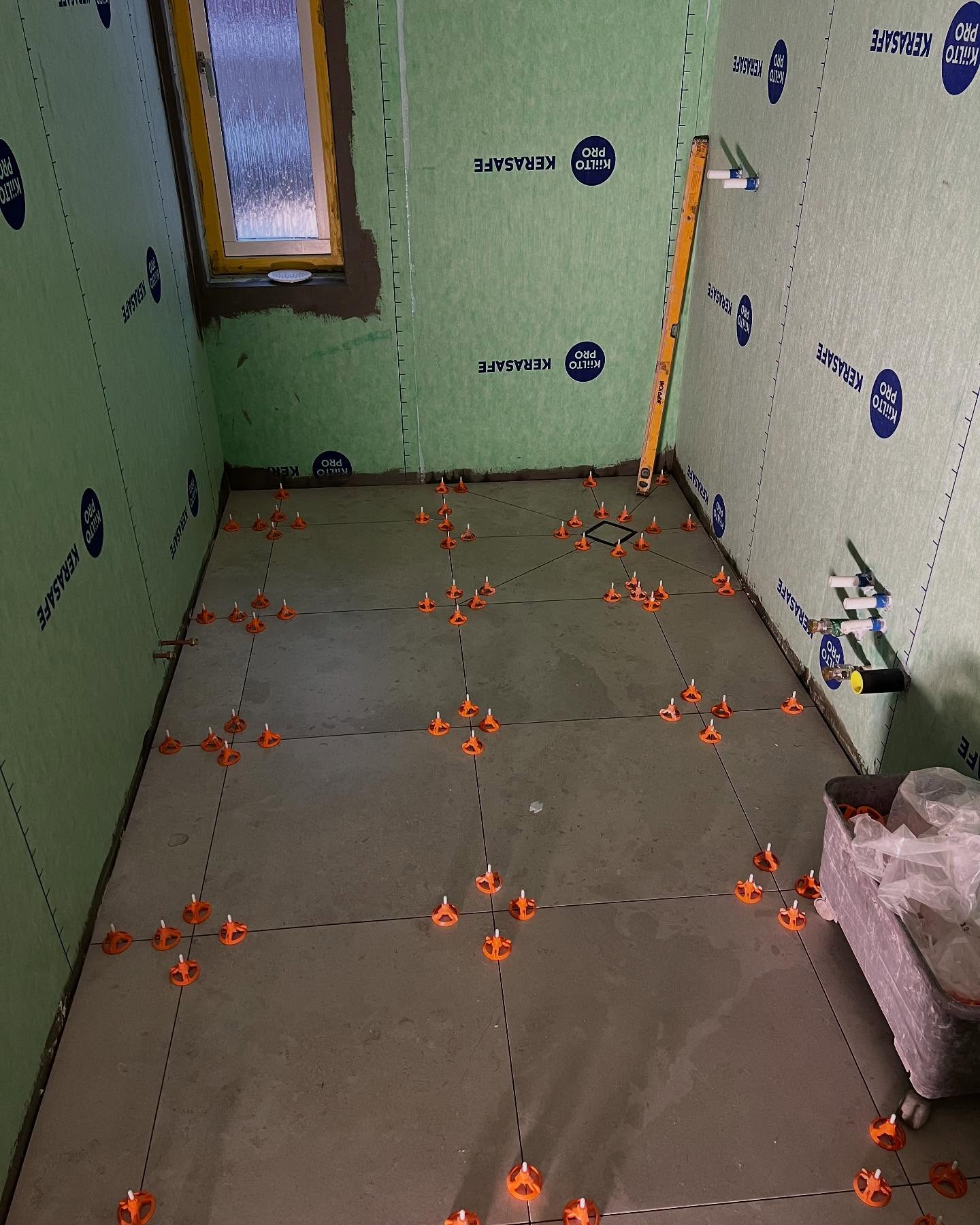 Badrumsrenovering — före